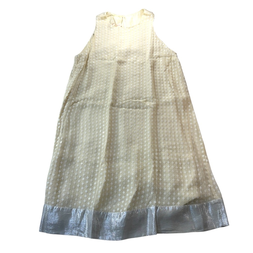 For Love and Liberty- Johnny Was 100% Silk. Sequin Shift Dress. Size‎ medium